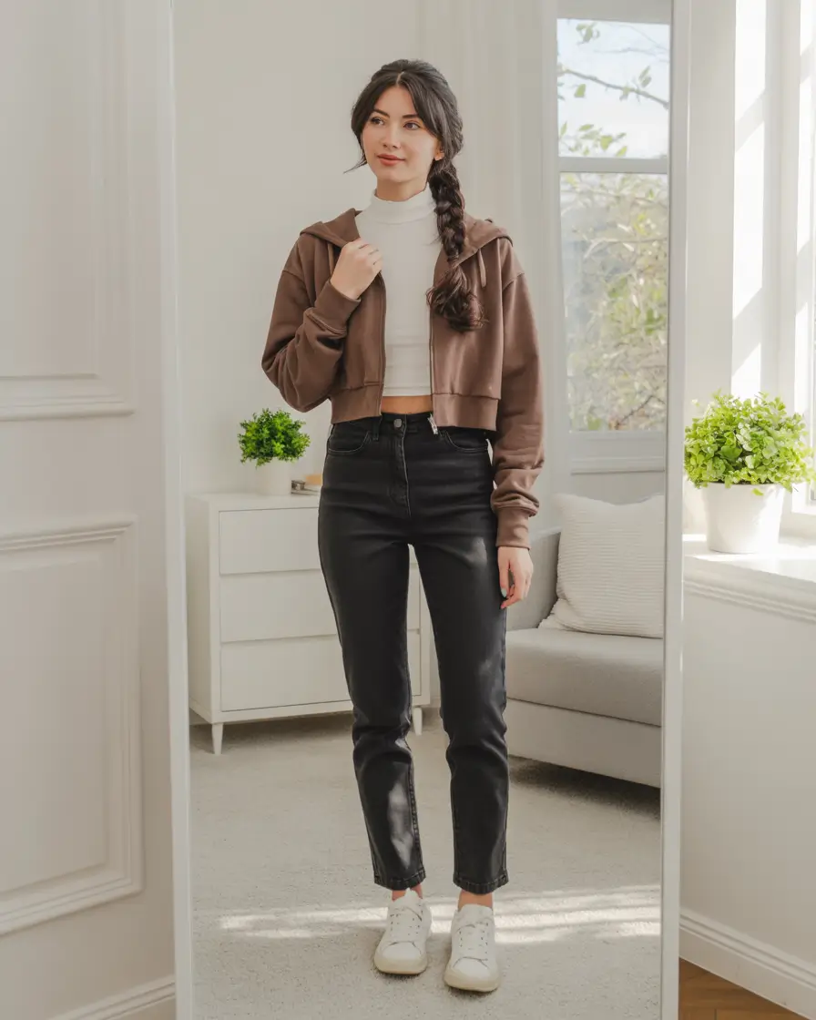 new york outfits casual Soft Neutrals and Cropped Energy
