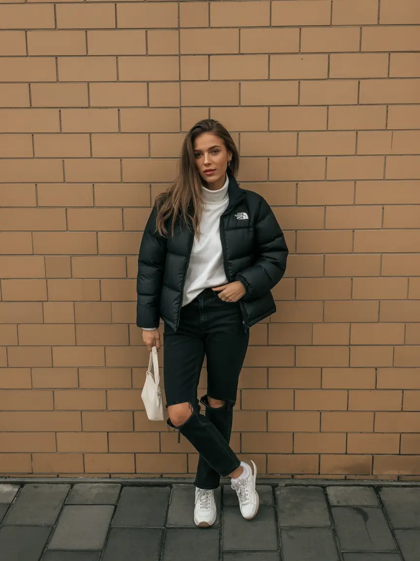 new york outfits cold Classic Puff and Modern Rebellion