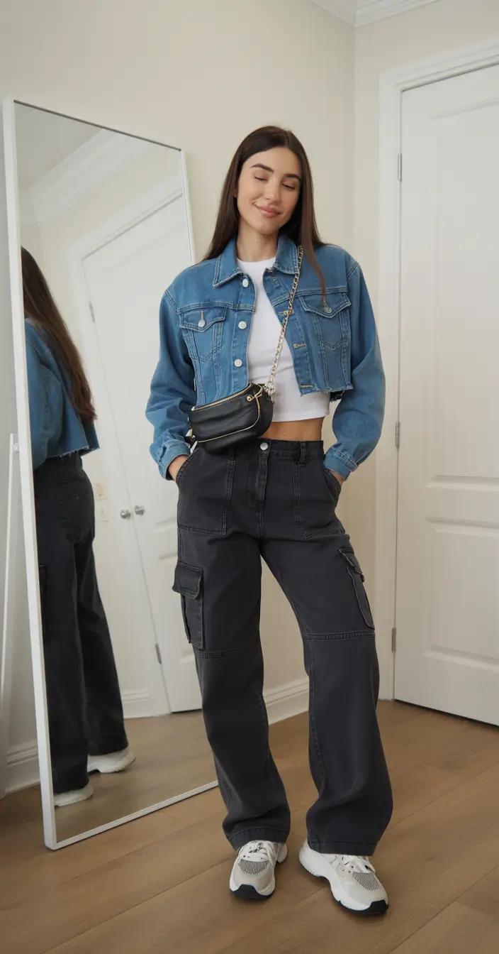 New York street style 2026 Downtown Denim Revival