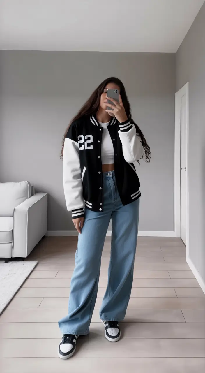 New York street style 2026 Varsity Edge Revival