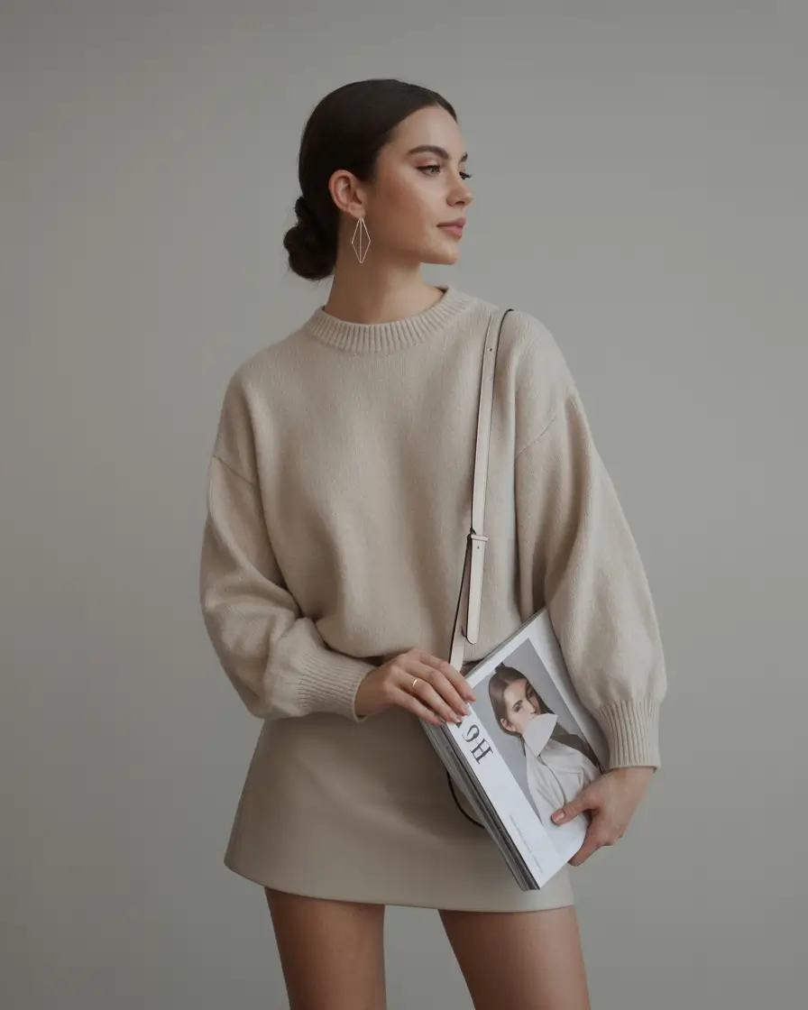 office outfits women neutral sophistication in cream tones