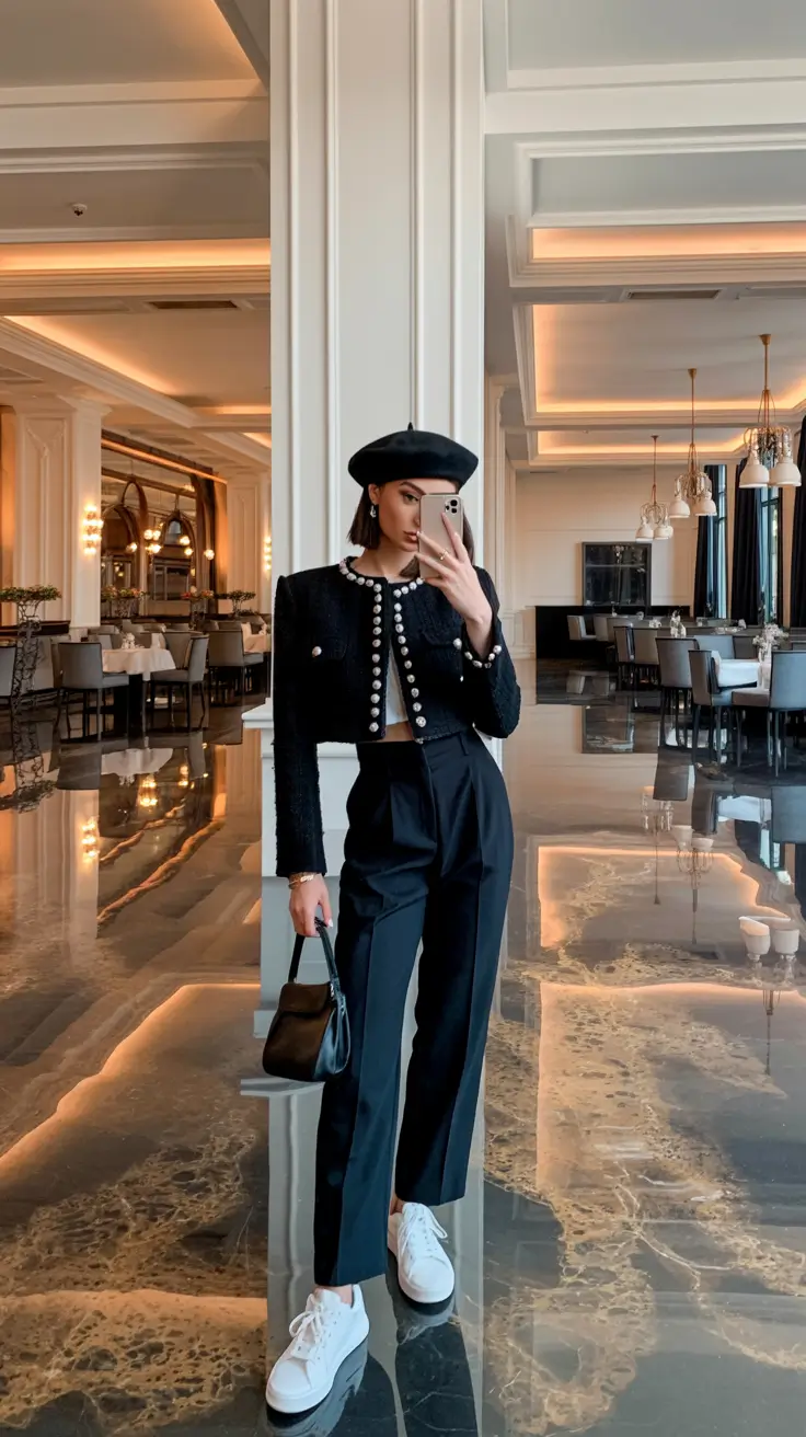 elegant office outfits women Parisian Sharpness