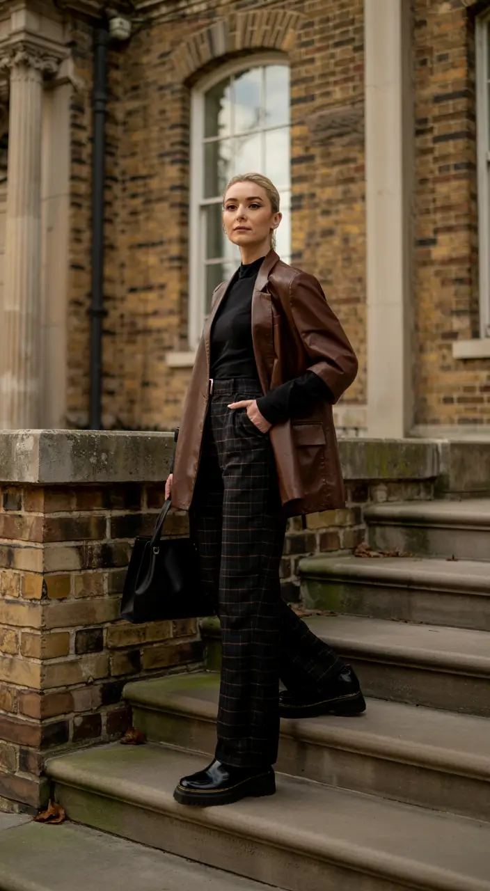 old money outfits autumn Heritage Brown and Sharp Silhouettes