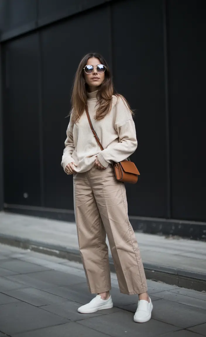 old money outfits autumn Beige Harmony for Transitional Days