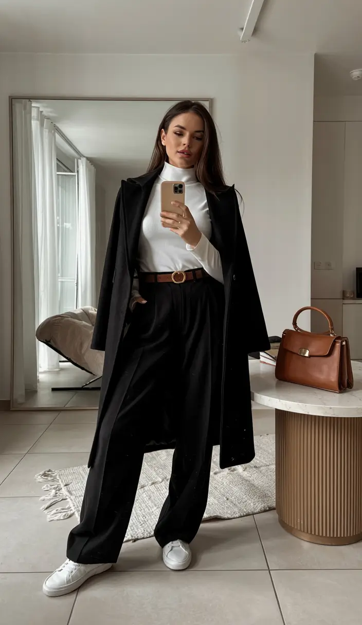 old money outfits winter Black and White, Redefined