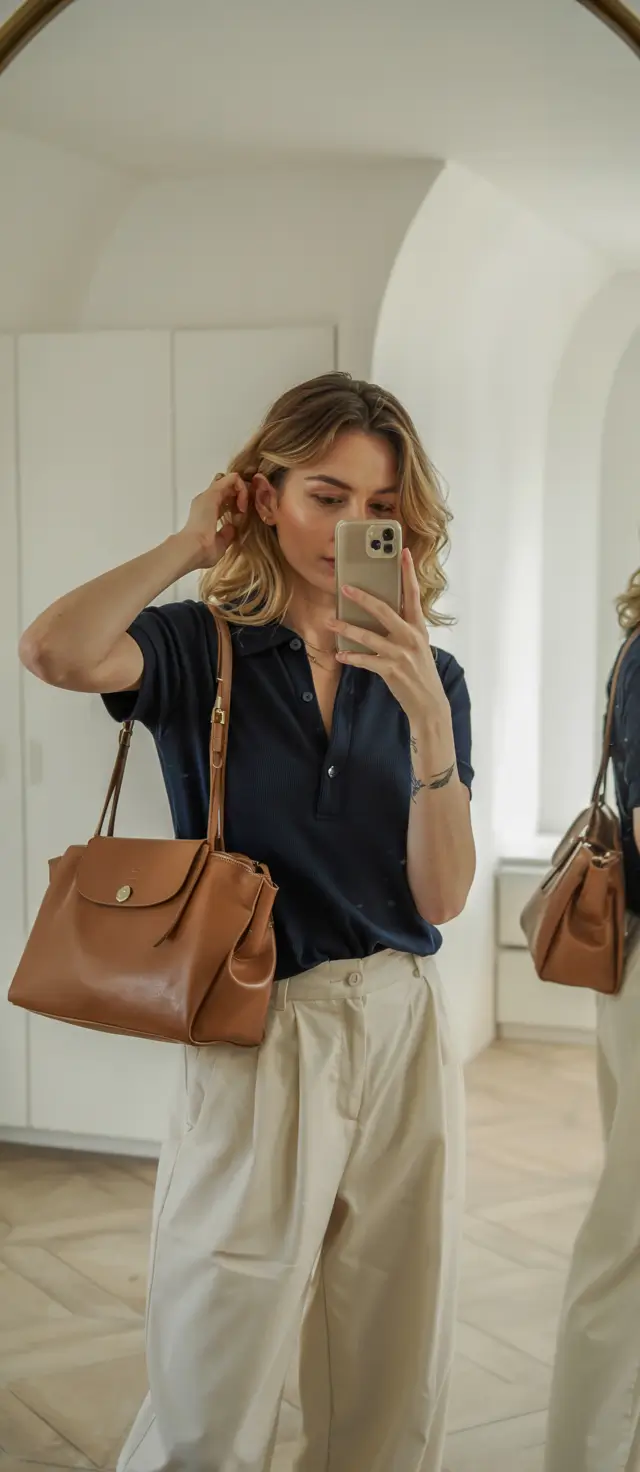 old money outfits women Classic Navy and Cream Ease