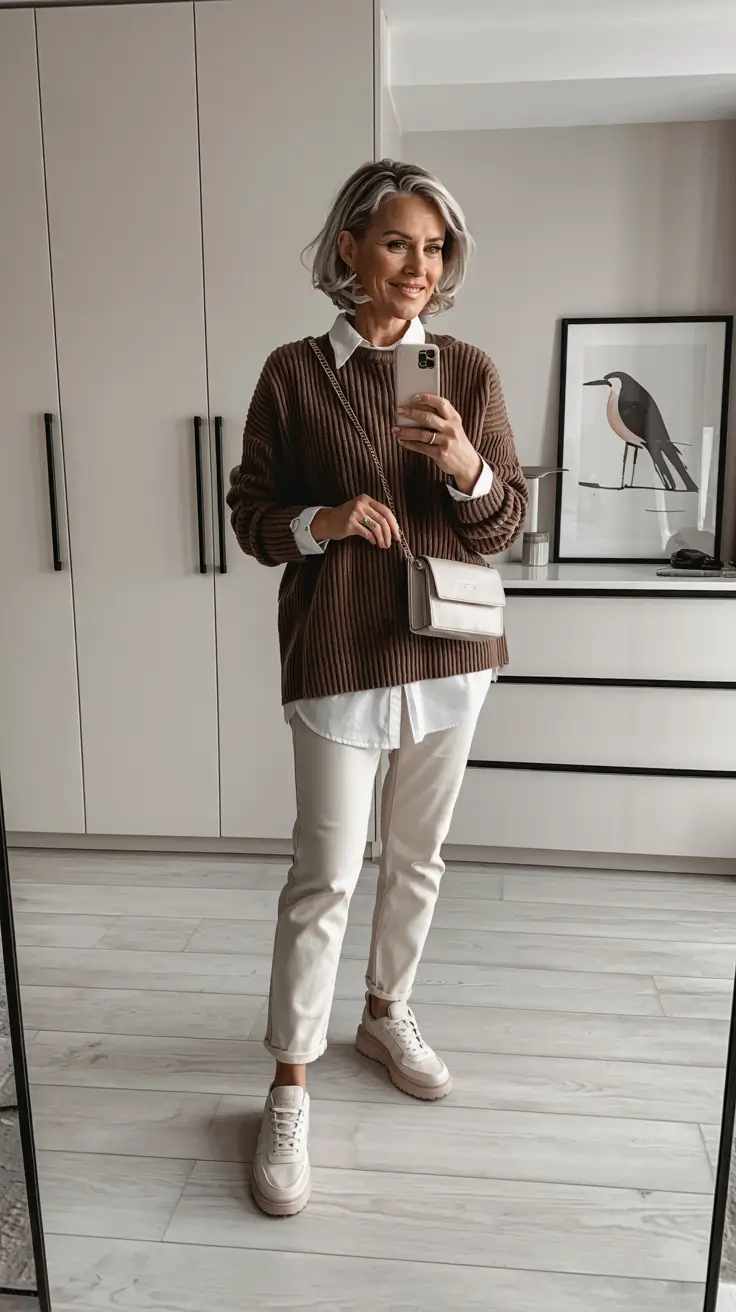 Outfit ideas for women over 50 in 2026 + Warm Neutrals for a Polished Everyday Look