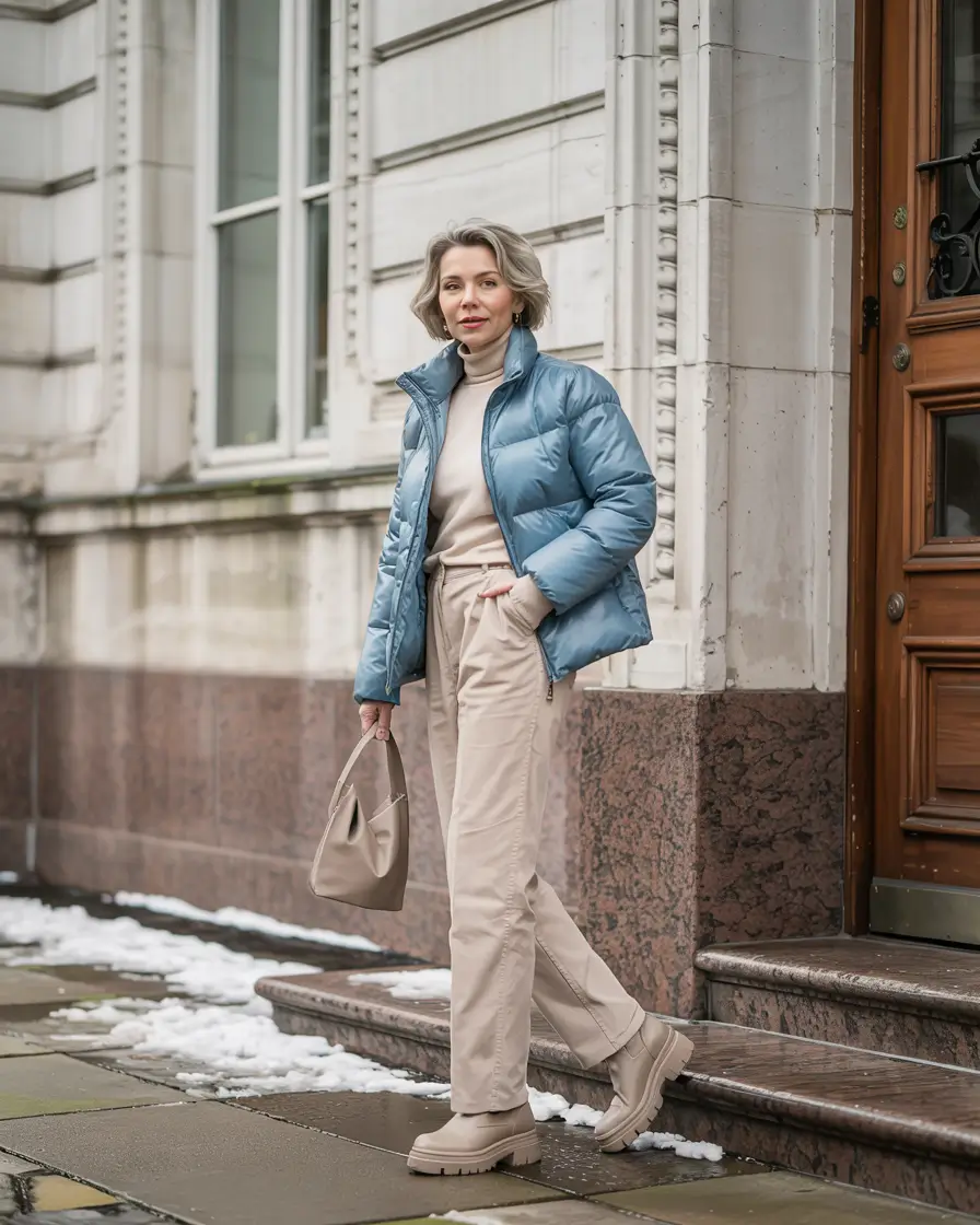 Outfit ideas for women over 50 in 2026 + Frosty Blues and Winter-Neutral Layers