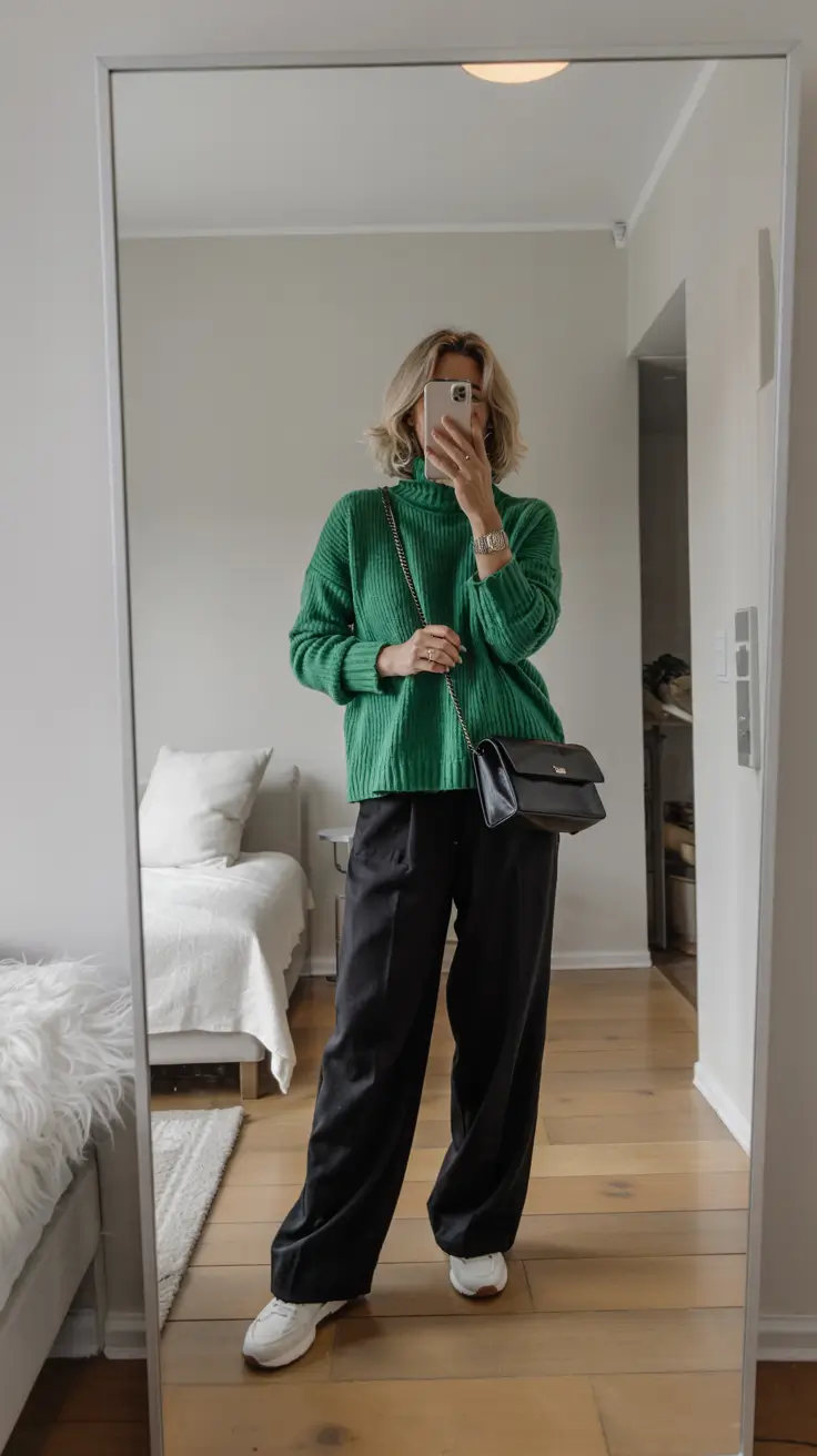 Outfit ideas for women over 50 in 2026 - Bright Knit Energy for Transitional Weeks