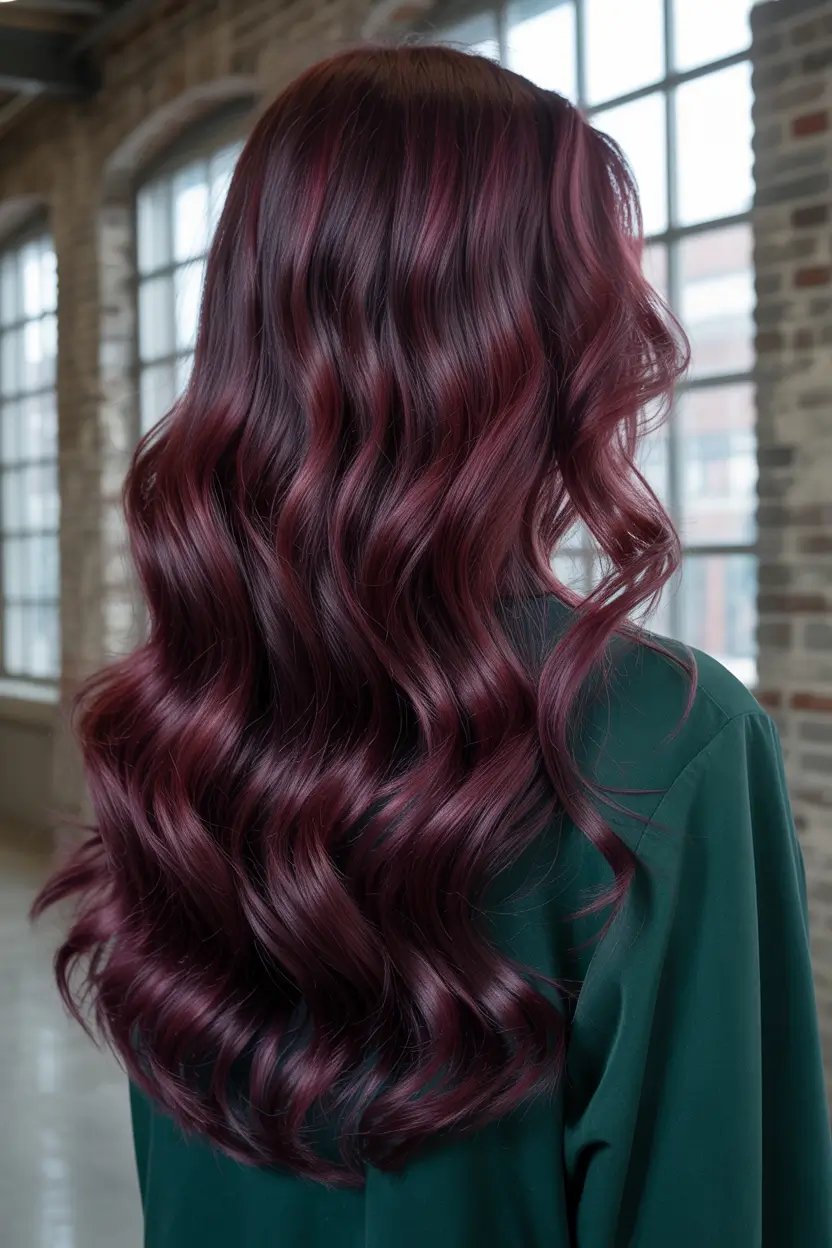 pink hair color 2026 velvet merlot shine