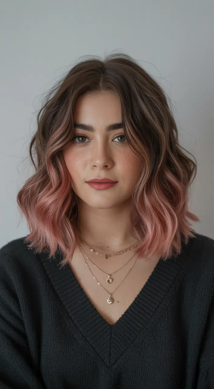 pink hair color 2026 Smoky Pink Bob Revival