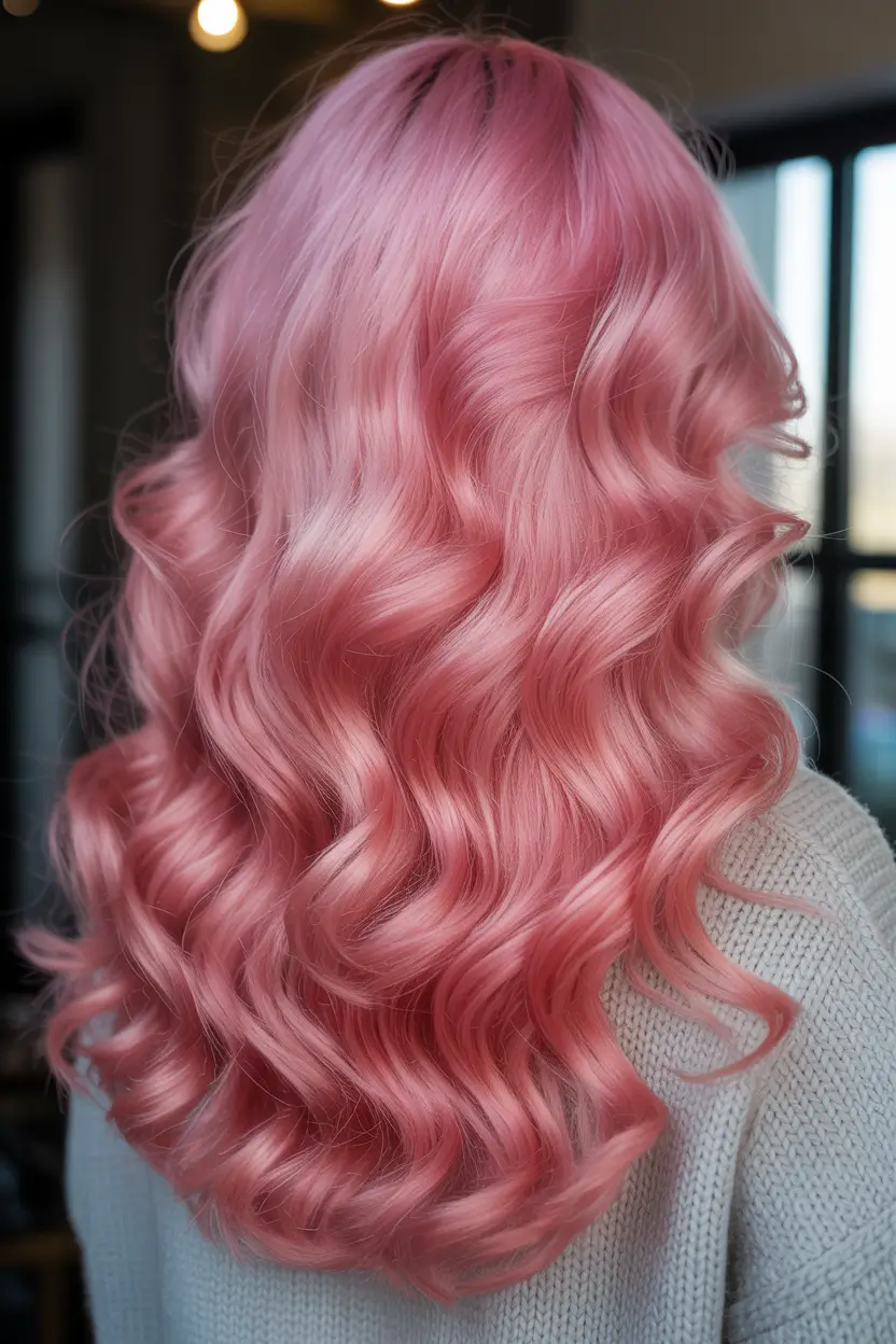 pink hair color 2026 bubblegum glow