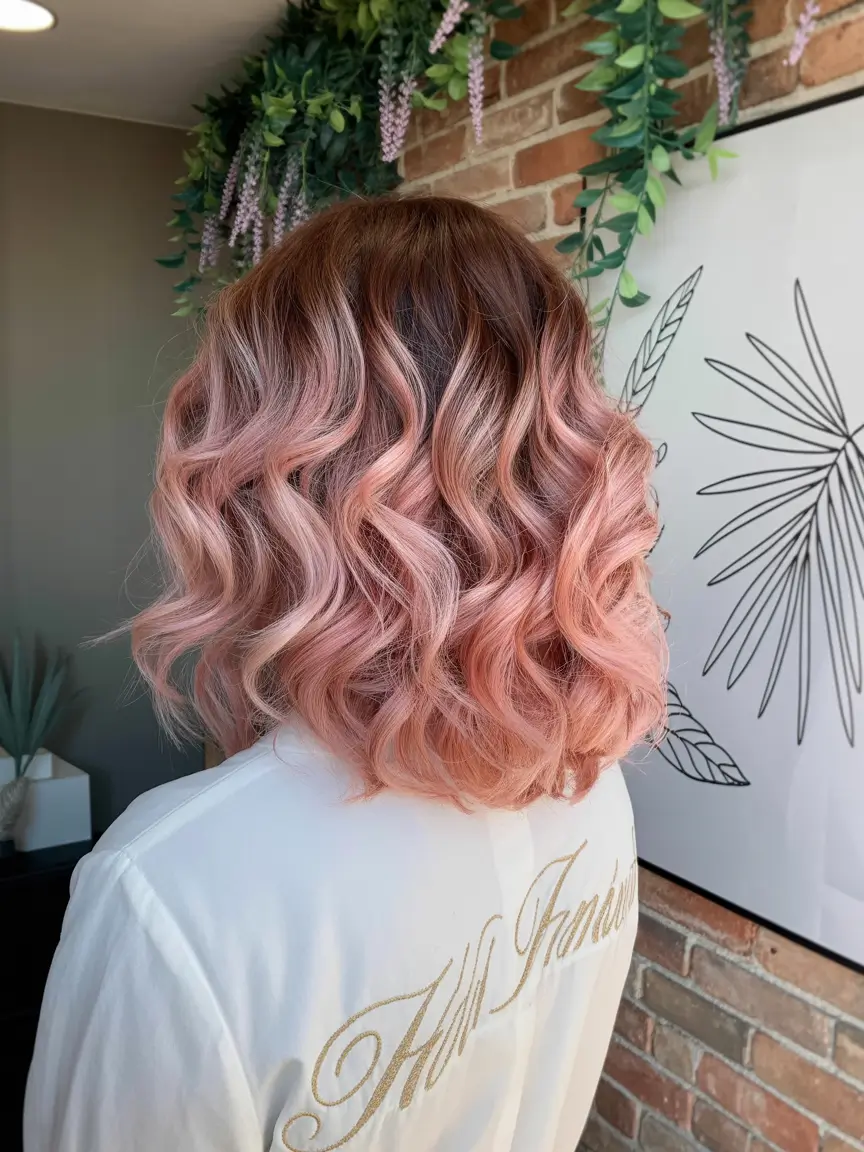 pink hair color 2026 rosewood curls