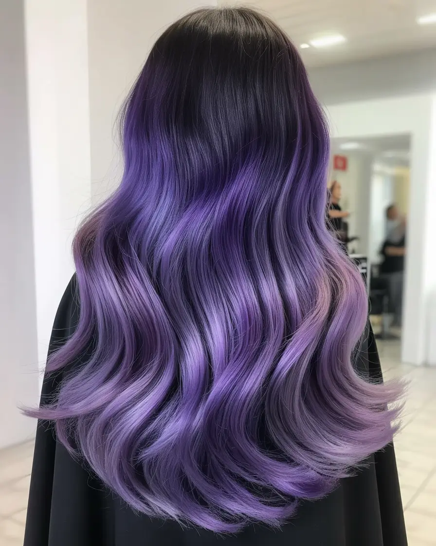 purple hair color 2026 Vibrant Plum Dimension