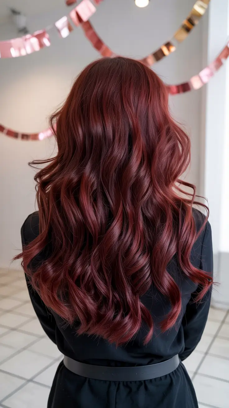 red hair colors 2026 Velvet Cherry Waves