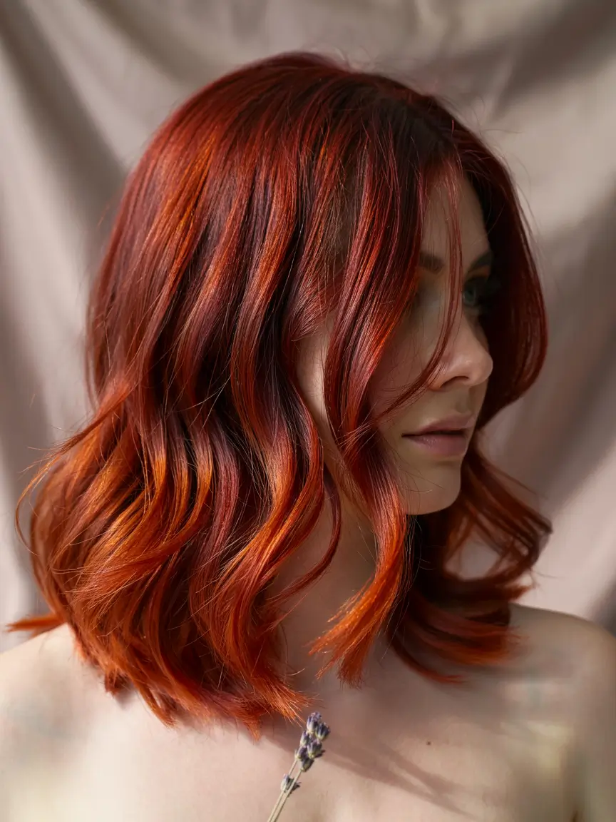 red hair colors 2026 Molten Fire Layers