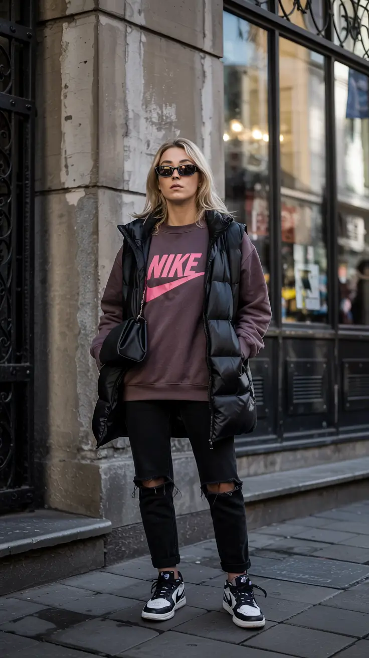 sneakers outfit winter Street Boldness