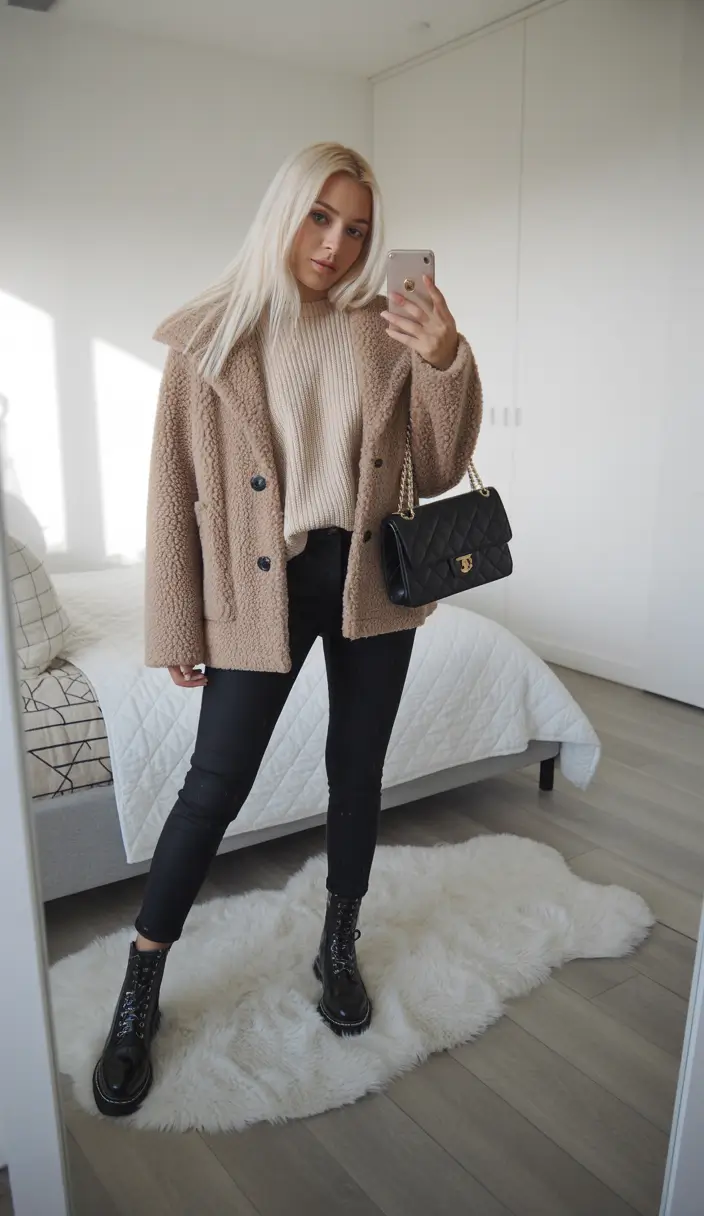 mom outfits winter Cozy Luxe Energy