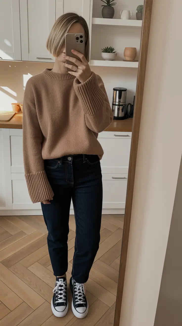 mom outfits 2026 Minimalist Warmth