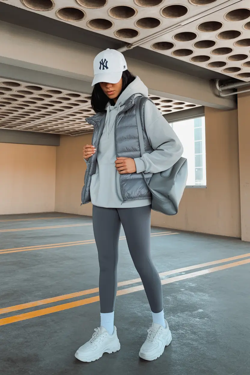 mom outfits casual Sporty Greys and Street Energy