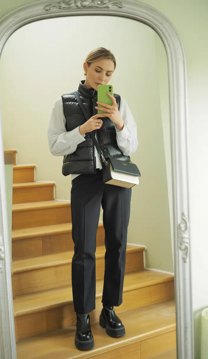 mom outfits fall Polished Edge for Cool Days