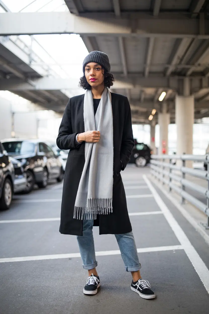 outfits for black women winter Effortless Winter Streetwear With Quiet Confidence