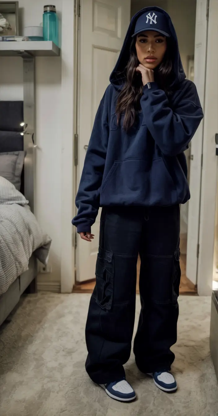 y2k outfits 2026 Urban Navy Cool