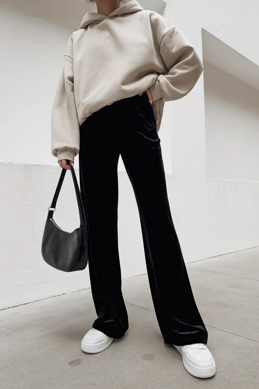 sweater outfits for women Soft Neutrals & Velvet Calm