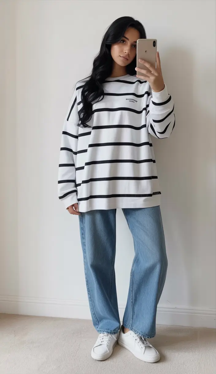 sweater outfits for women Classic Stripes Revival