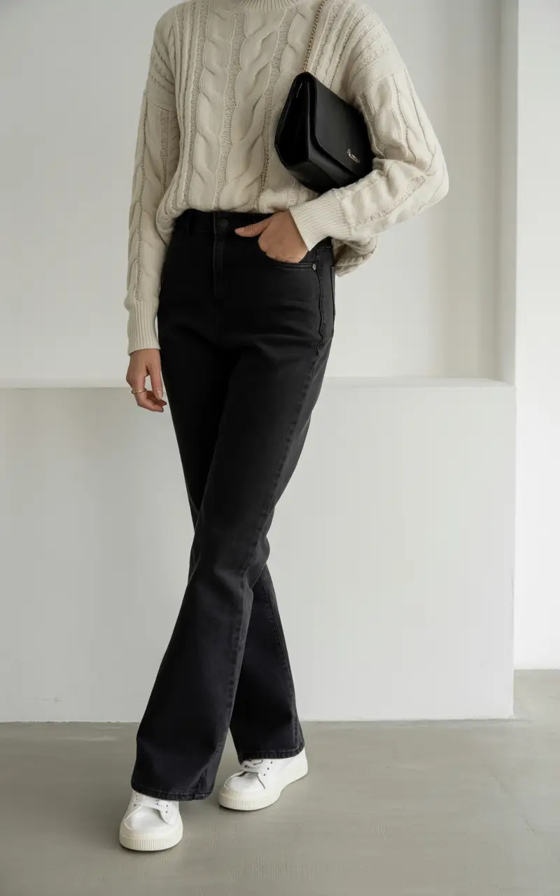 sweater outfits for women Modern Knit Minimalism