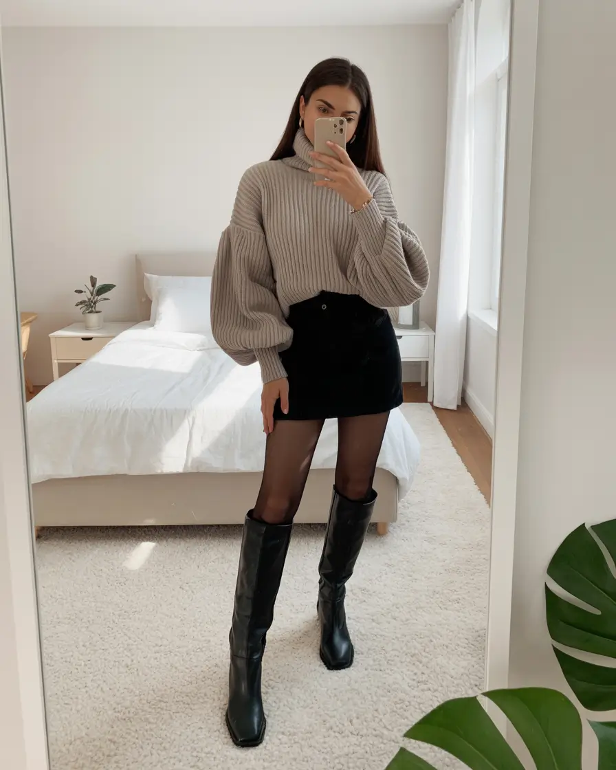 sweater outfits for women Cozy Elegance with a Modern Twist