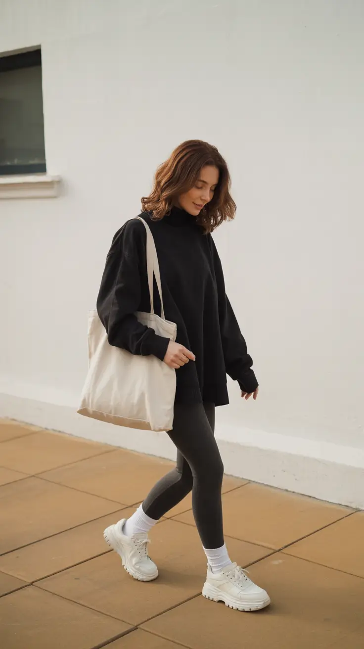 sweater outfits for women Monochrome Comfort