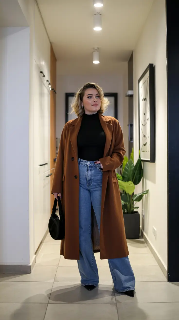 curvy outfits jeans Retro Denim Confidence