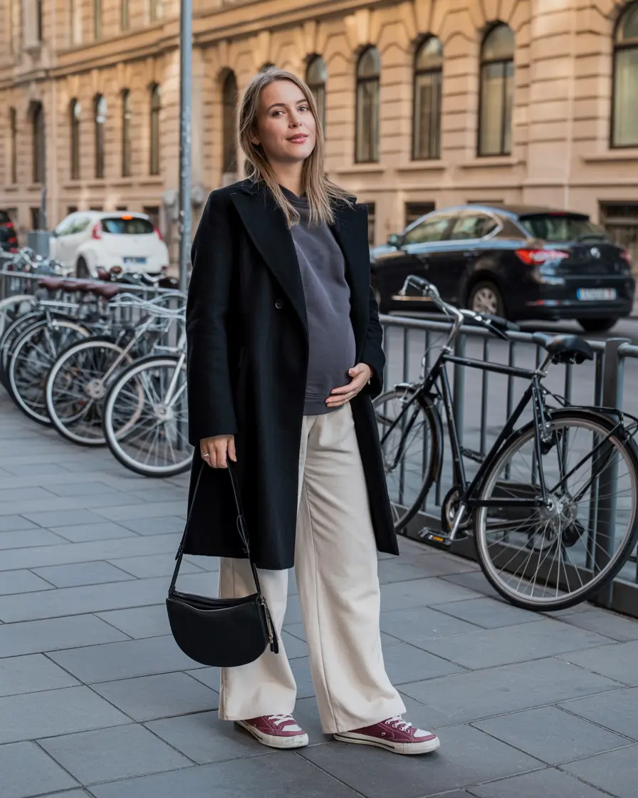 pregnancy outfits autumn winter City Stroll Confidence