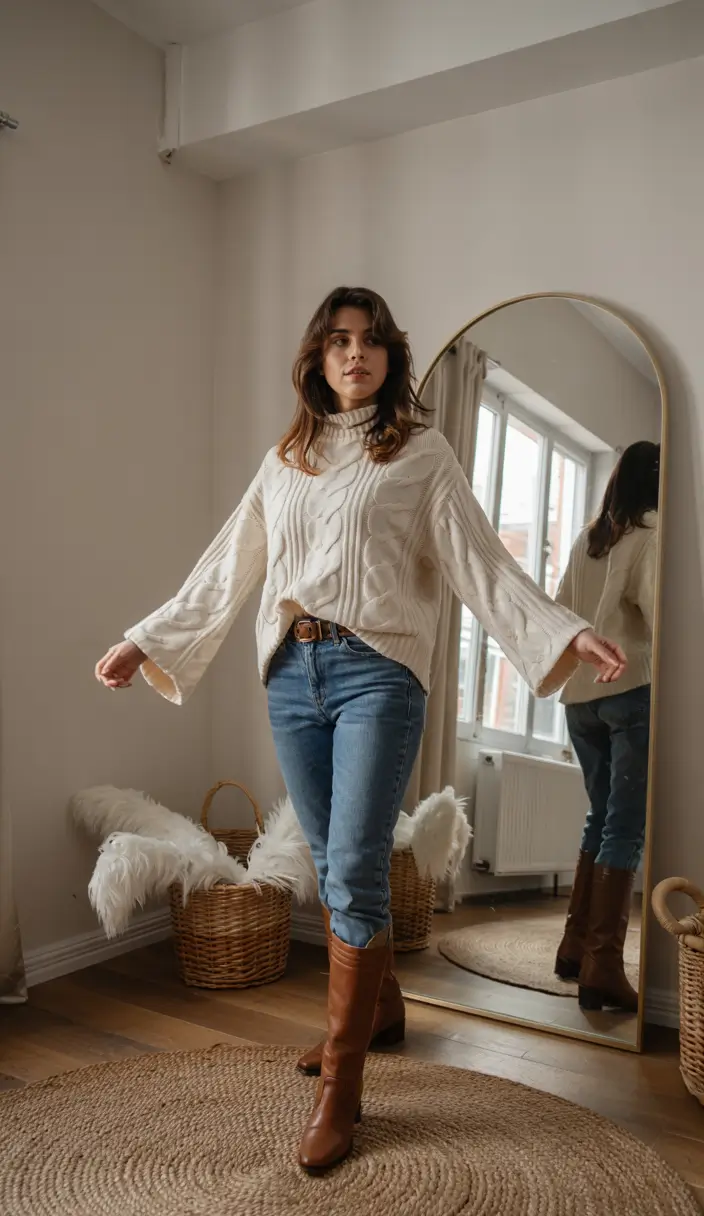 cold-weather-outfits-winter-Weekend-Denim-Dream