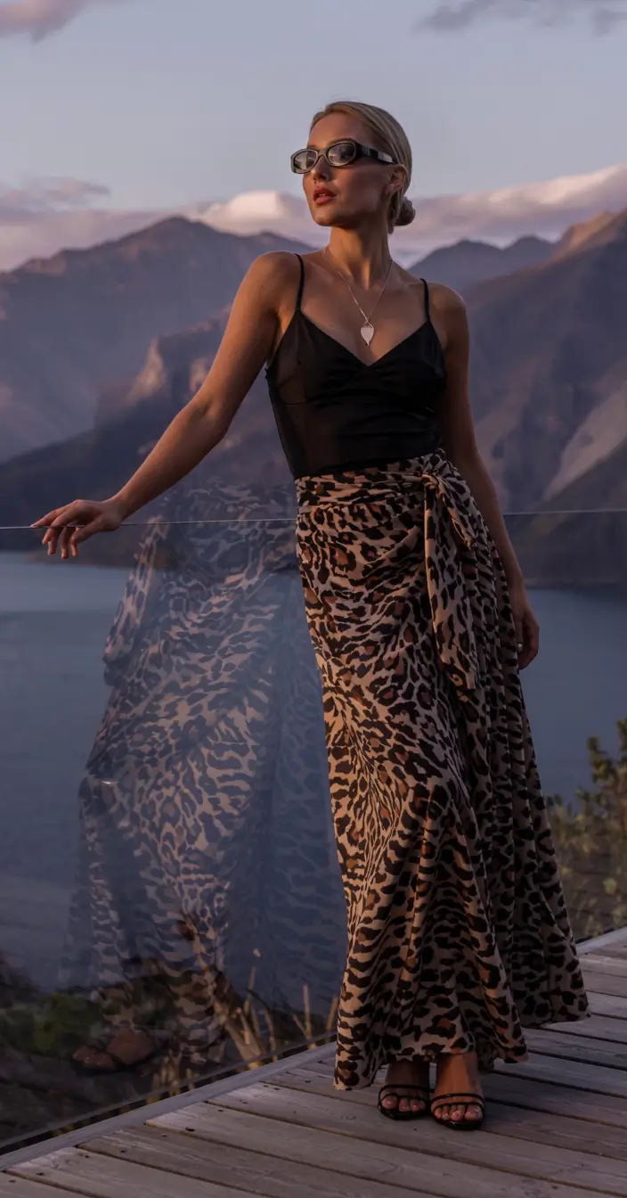 vacation outfits 2026 Sunset Glamour in the Wild