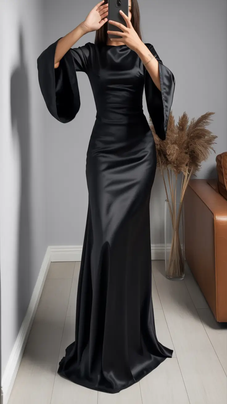 Wedding guest outfits women Timeless Satin Sophistication