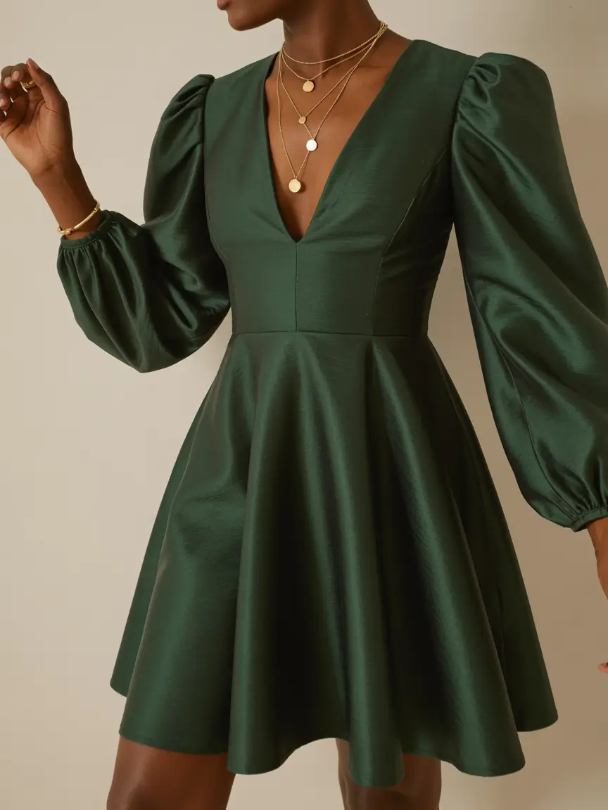 wedding guest outfits women semi formal Emerald Enchantment
