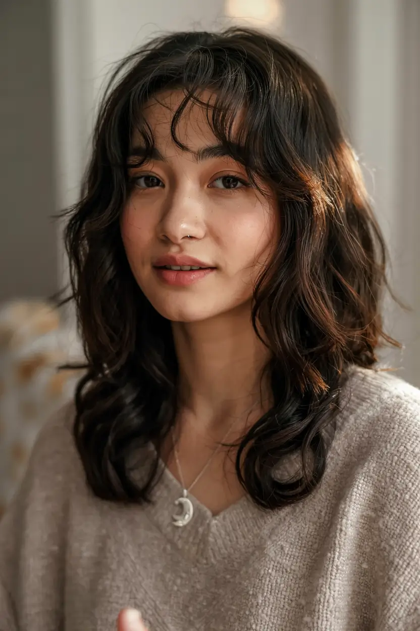 wolf haircut ideas 2026 Curly Wolf Cut With Airy Volume
