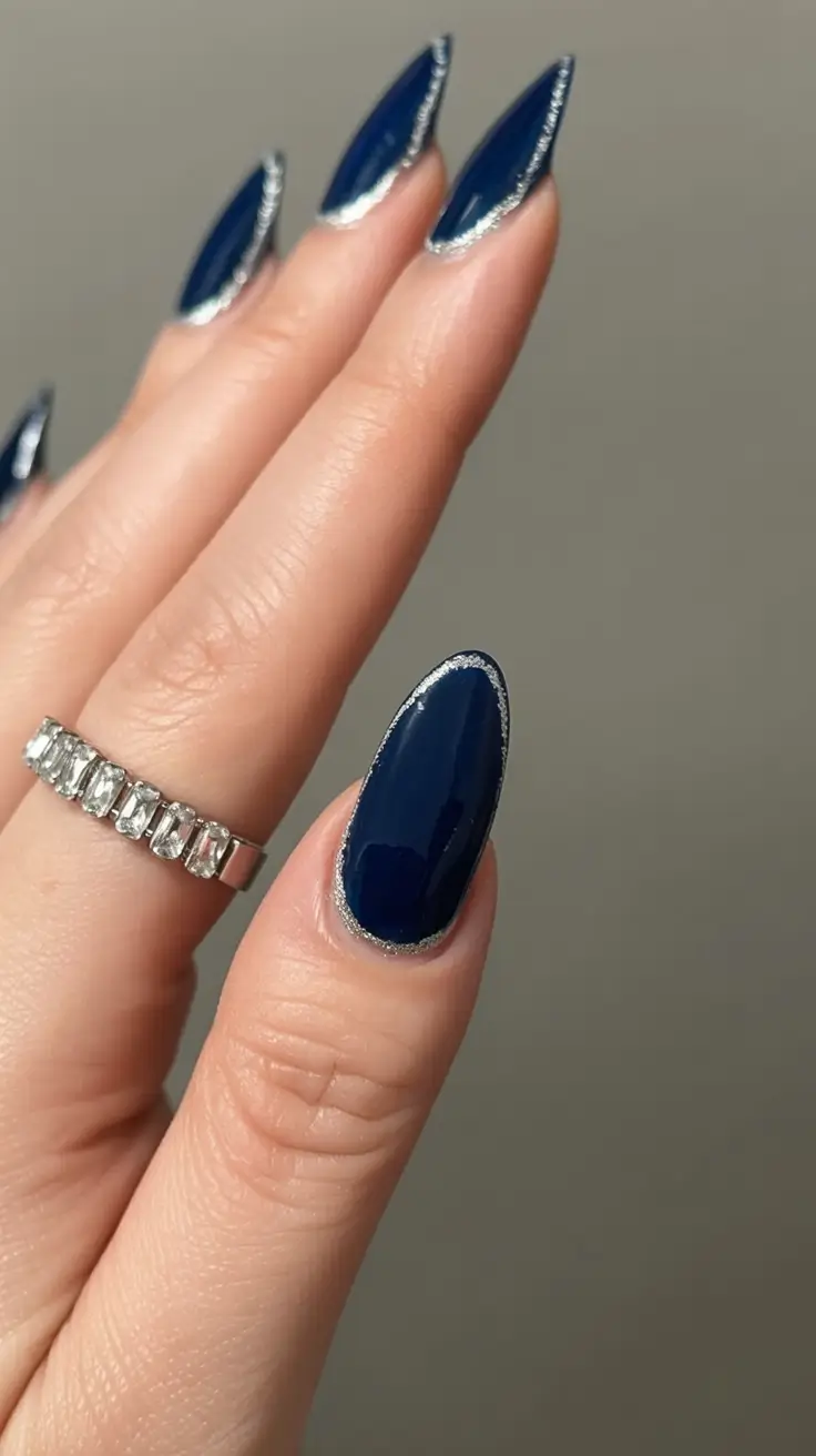 aura nails 2026 Midnight Edge Blue Aura Line