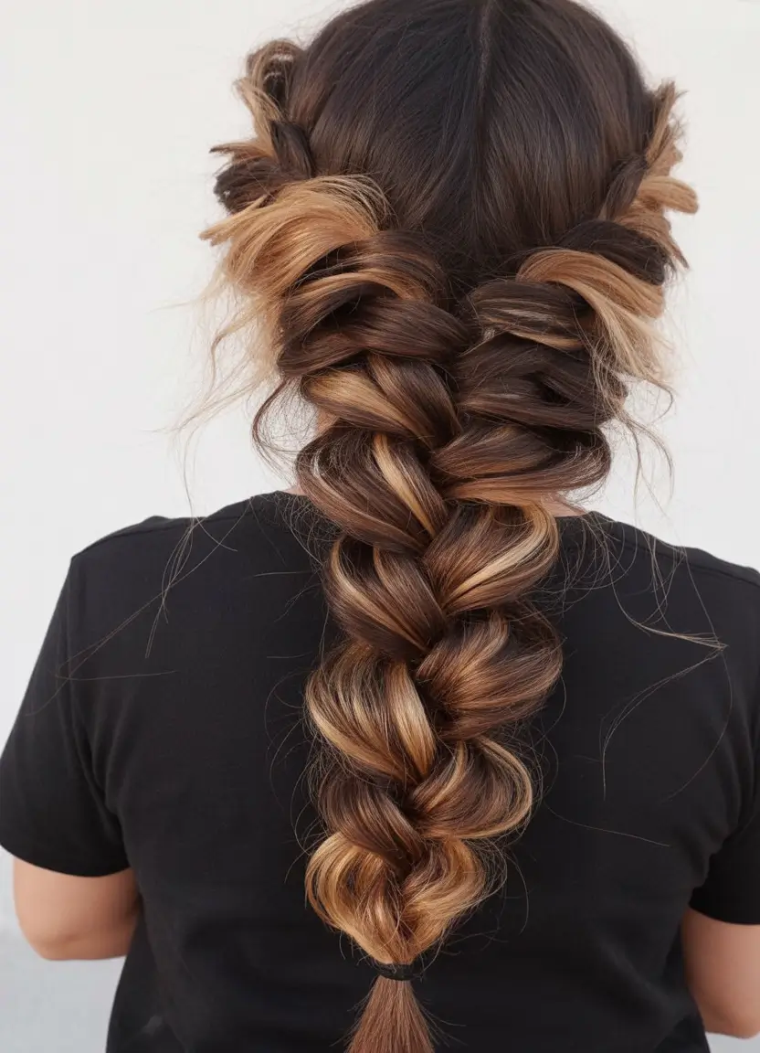 braids hairstyles 2026 Soft Bubble Braid Elegance