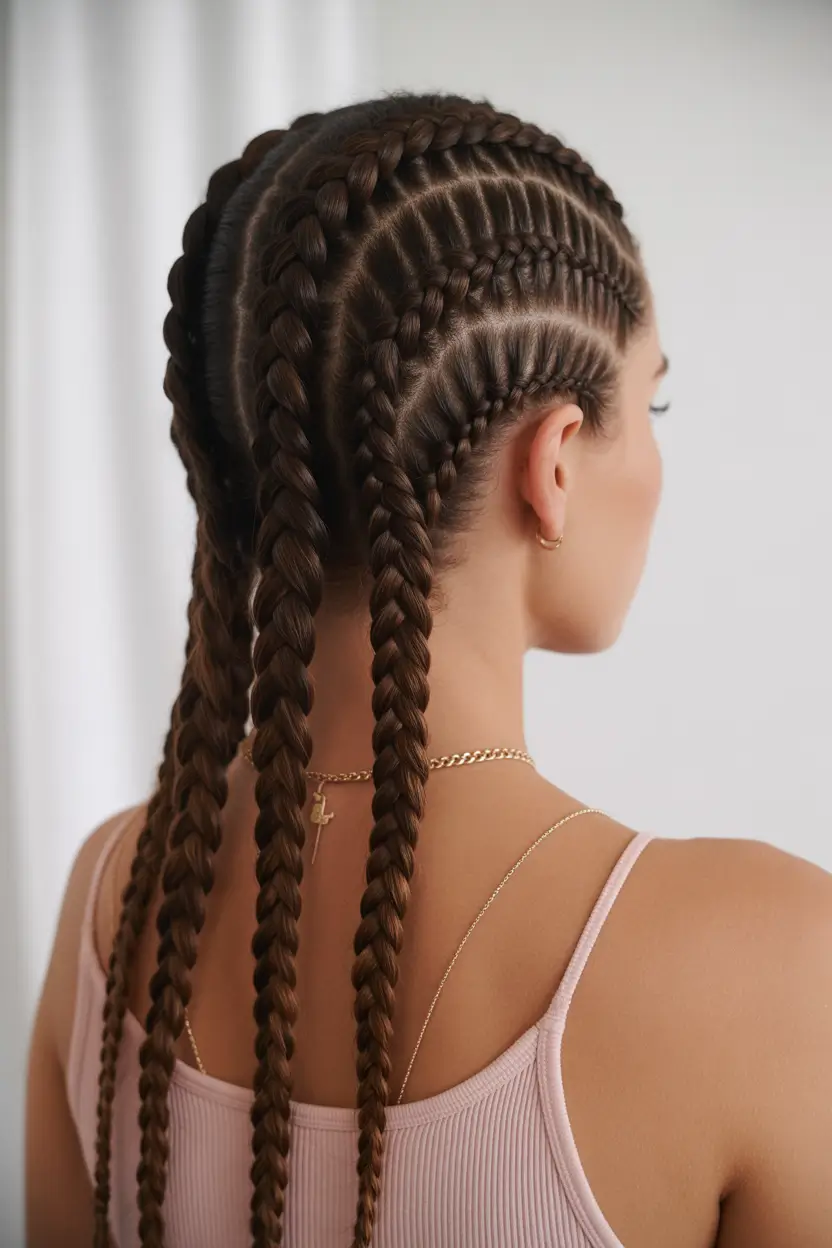 braids hairstyles 2026 Classic Feed In Rows