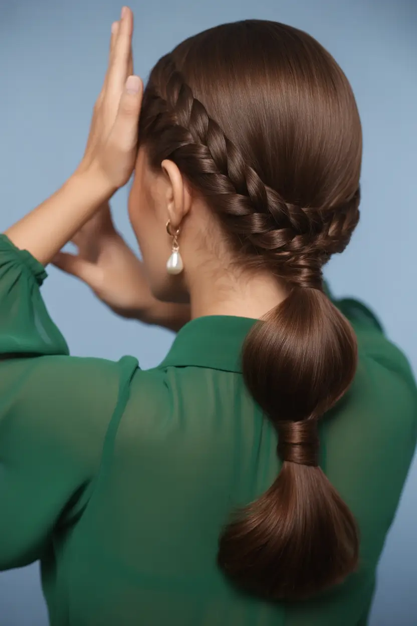 braids hairstyles 2026 Sleek Bubble Twist Finish