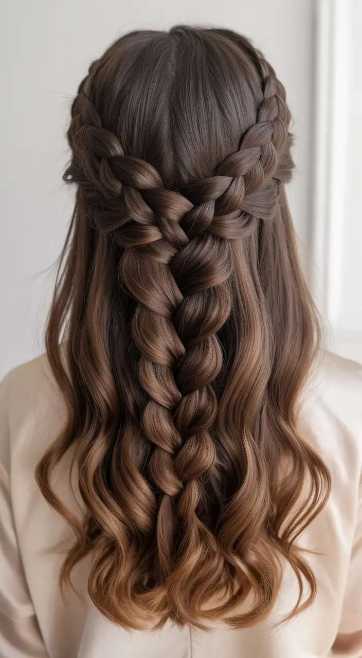 braids hairstyles 2026 Half Boho Harmony