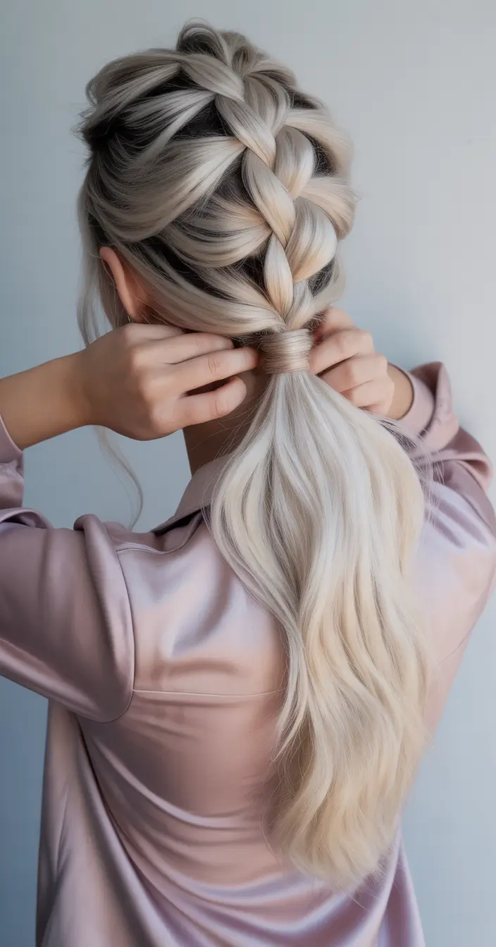 braids hairstyles 2026 Boho Dutch Pony Fusion