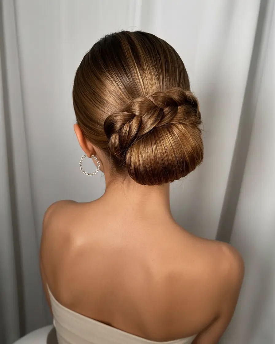 buns-hairstyles-braided-low-bun-elegance
