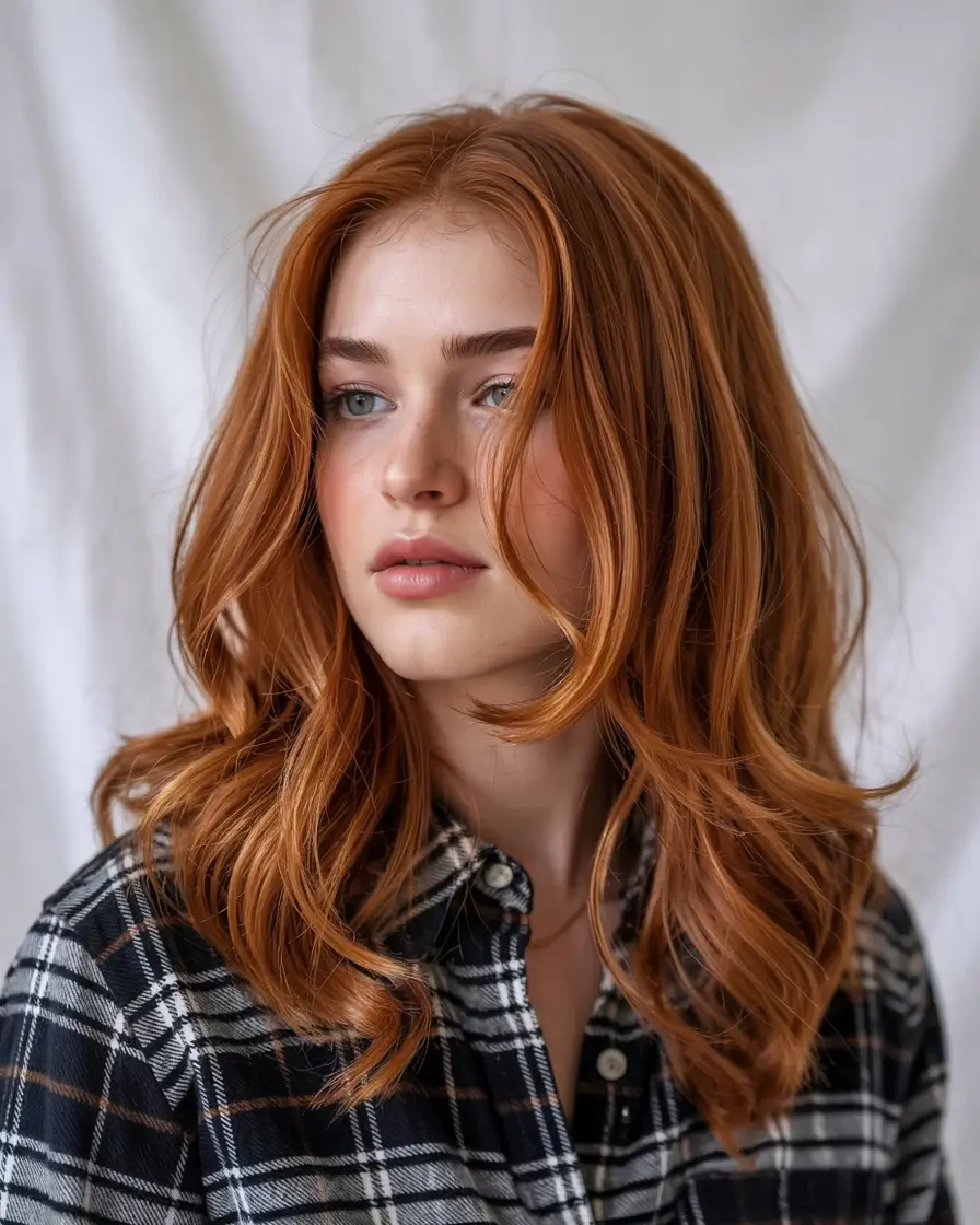 Butterfly Haircut 2026 Soft Ginger Layers for the New Season