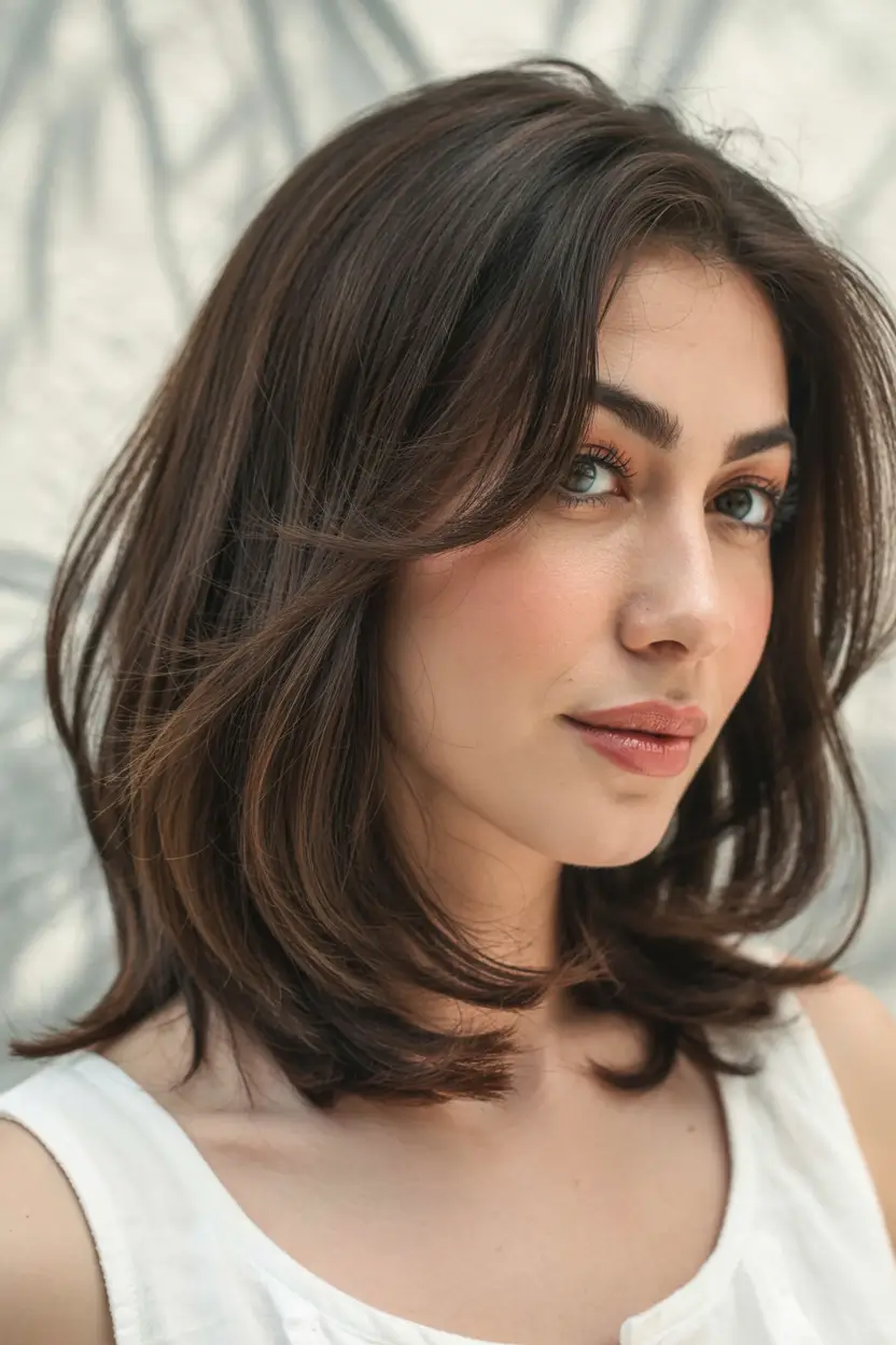 Butterfly Haircut 2026 Classic Brunette Layers with Natural Ease