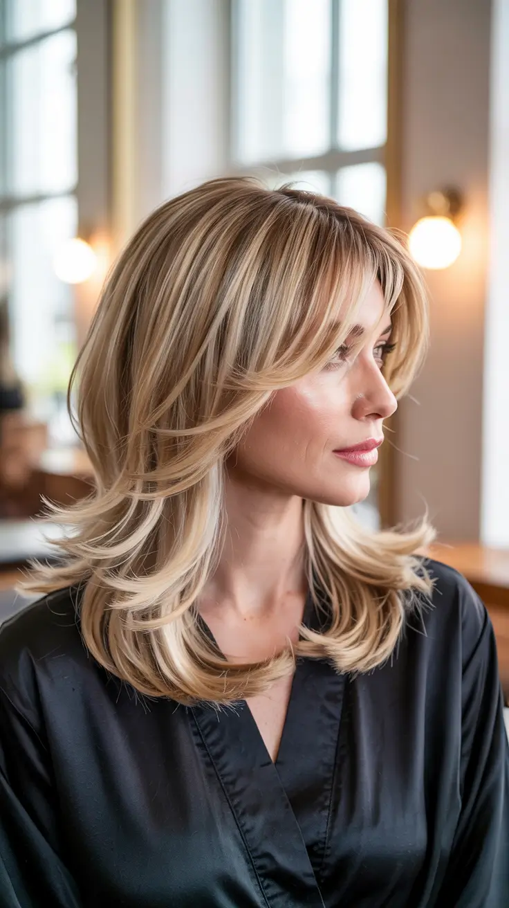 Butterfly Haircut 2026 Golden Blonde Movement with Polished Ends