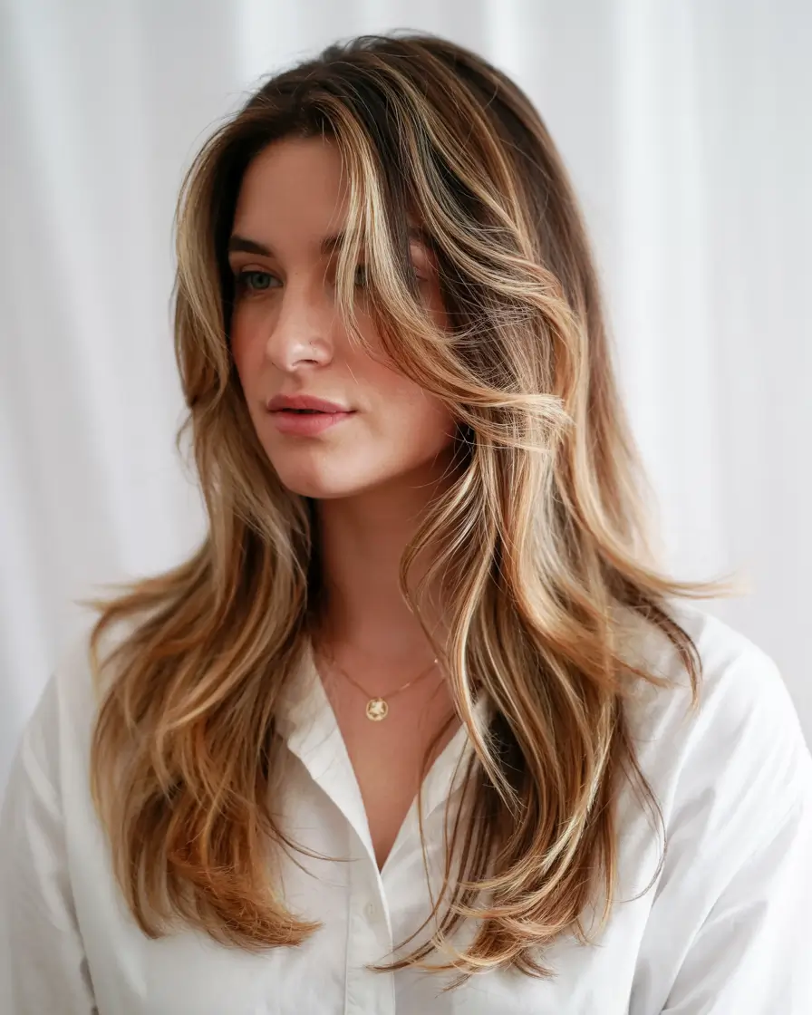 Butterfly Haircut 2026 Sunlit Blonde Layers with Gentle Movement